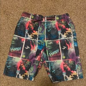 Hurley Kids Multicolor Graphic Swim Trunks